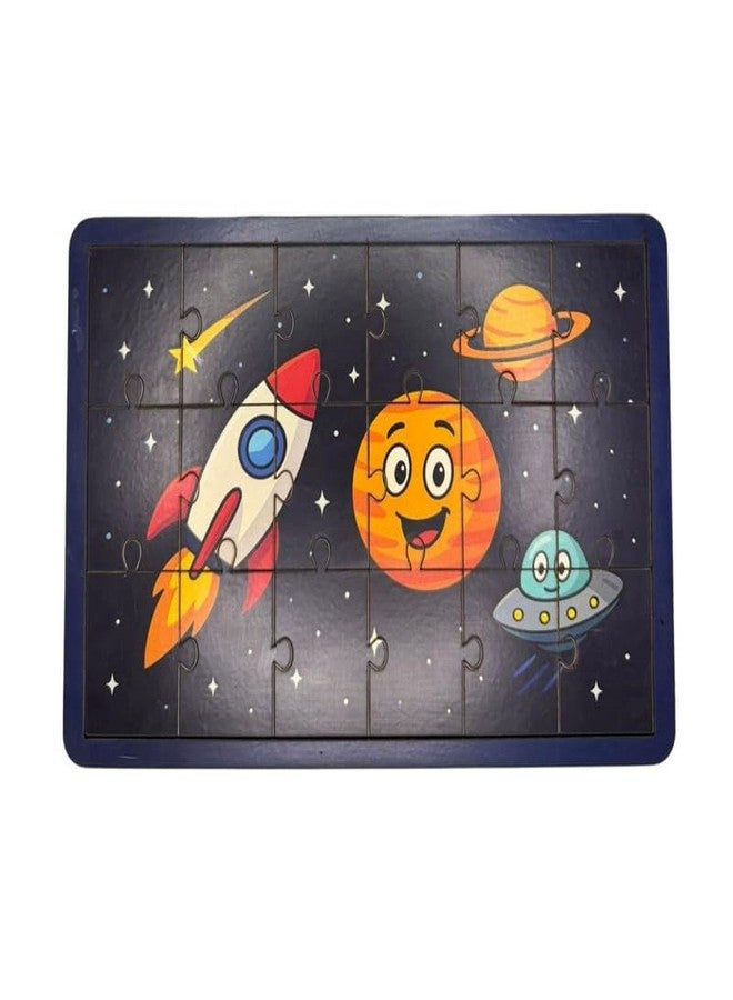 ESPtronics 1 Pc Space System Jigsaw Puzzles for Kids Educational Space Puzzle with Planets, Rocket & Astronaut STEM Learning Toy for Toddlers Ages 4-8 Preschool & Montessori Gift for Boy & Girl - Image 1
